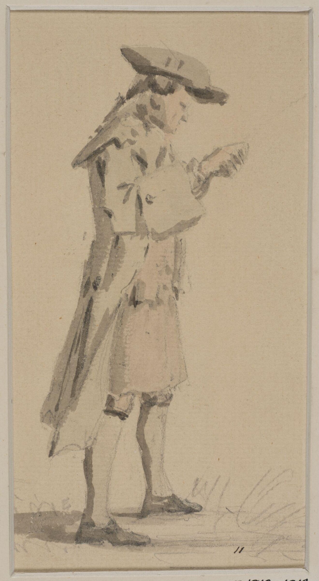 Watercolour, William Marlow, late 18th century