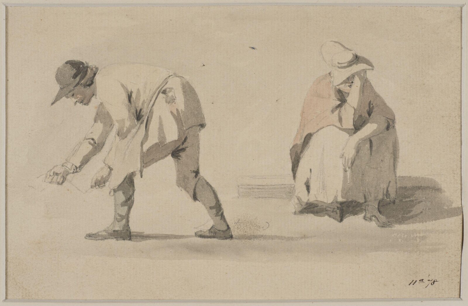 Watercolour, William Marlow, late 18th century