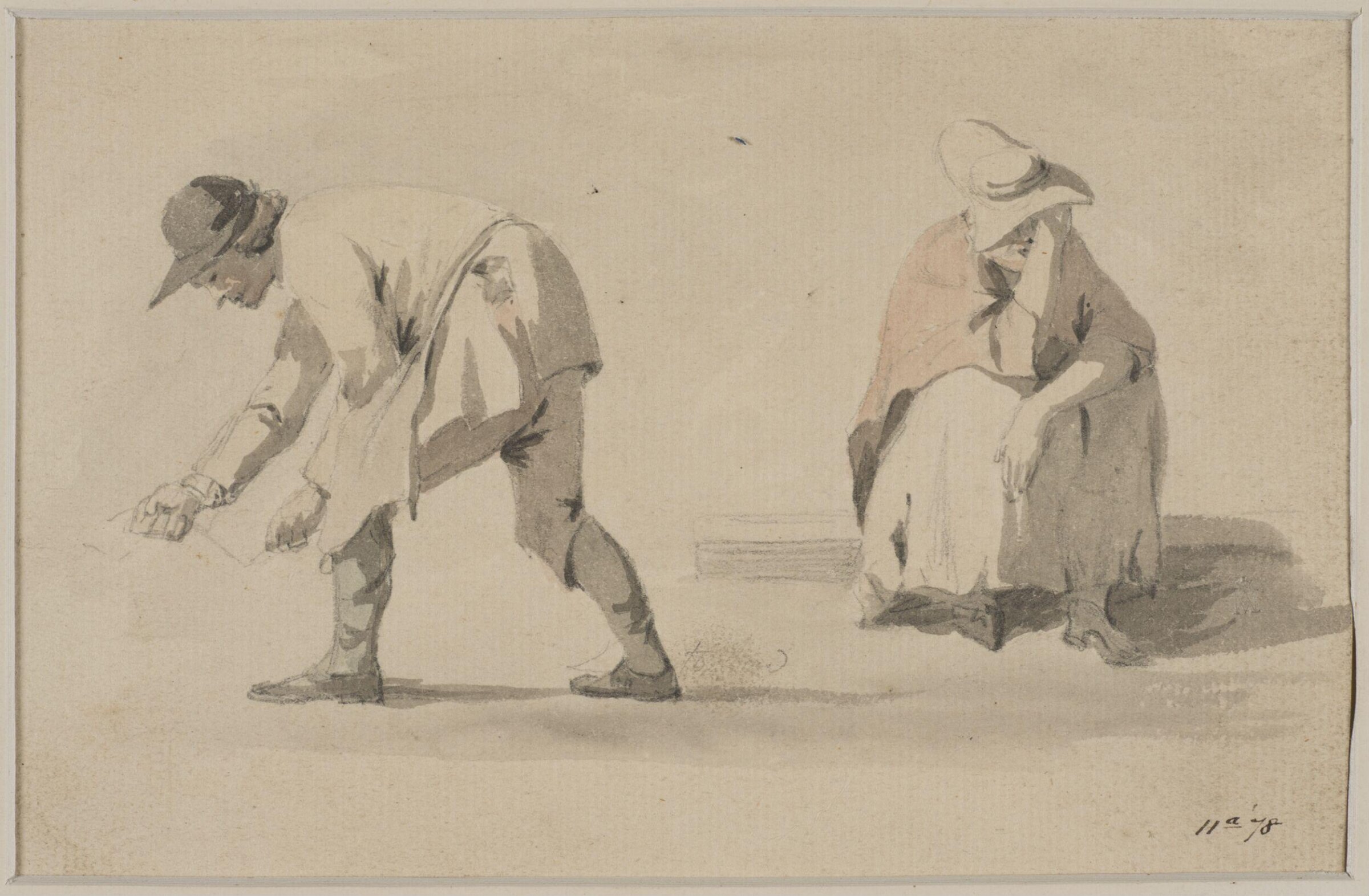 Watercolour, William Marlow, late 18th century