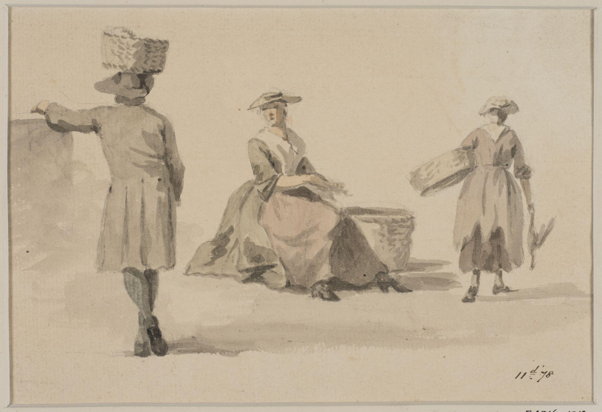 Watercolour, William Marlow, late 18th century