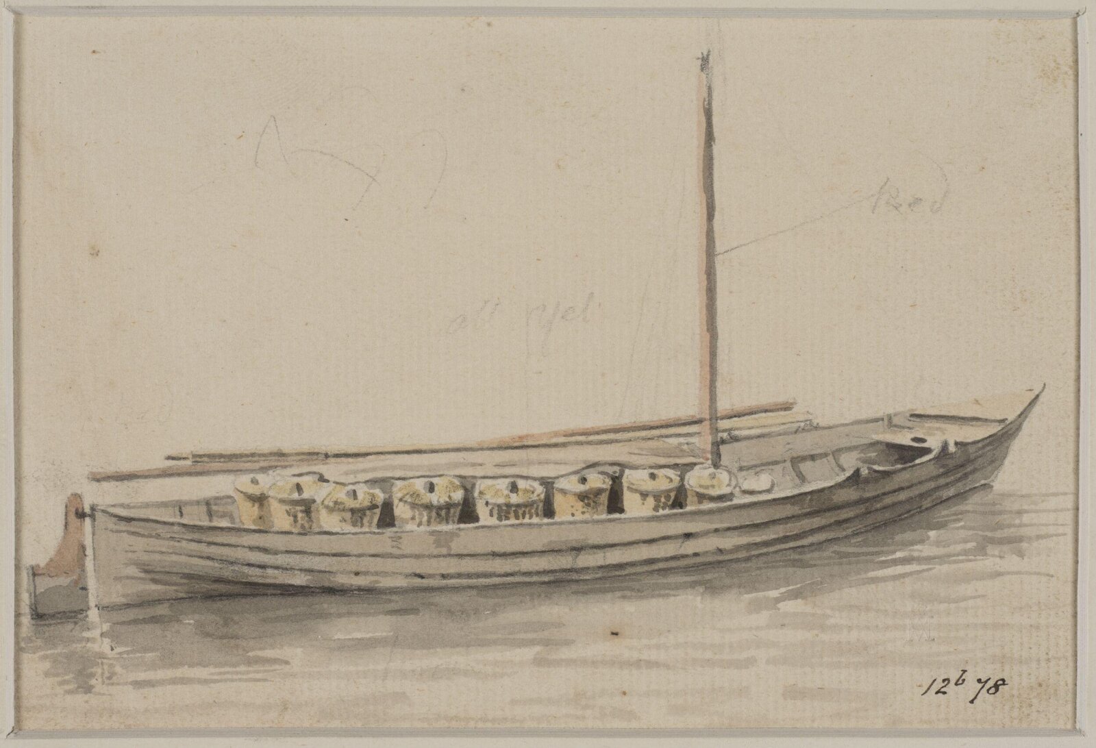 Watercolour, William Marlow, late 18th century