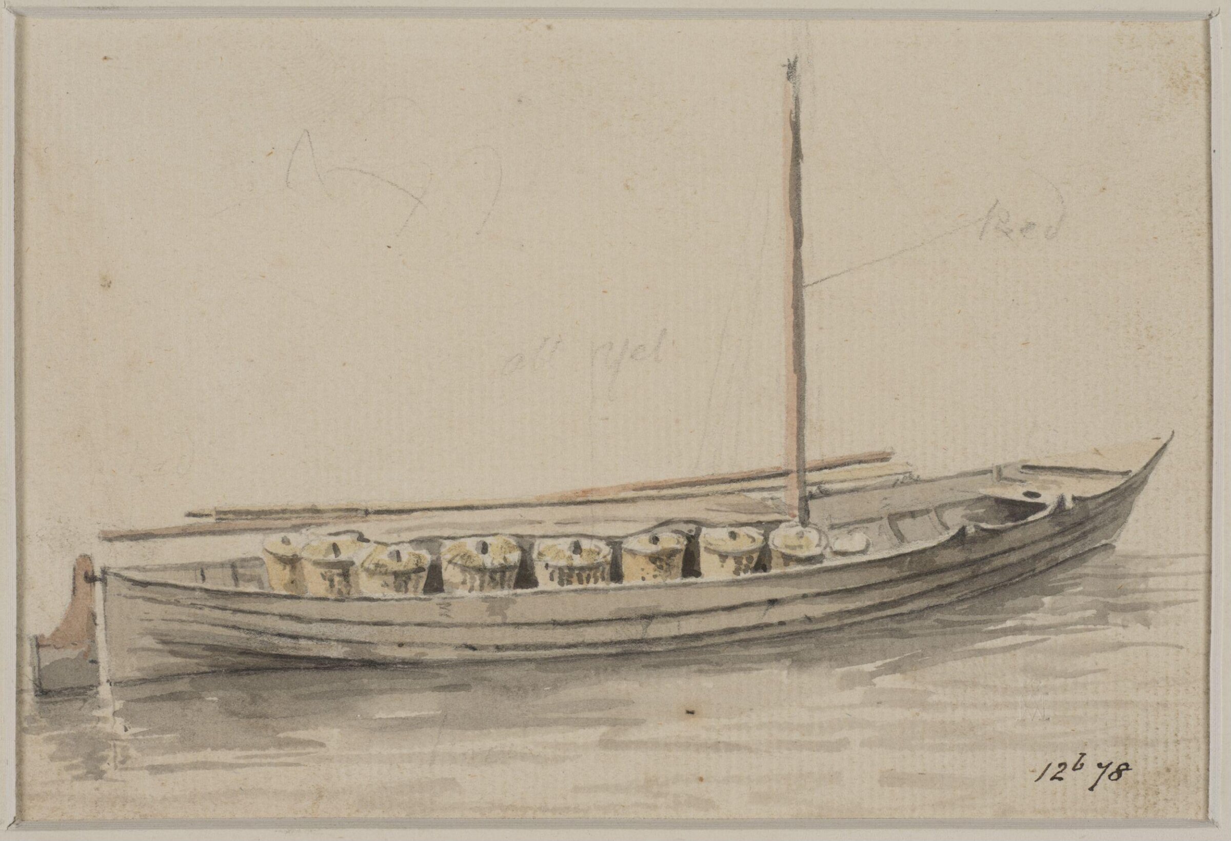 Watercolour, William Marlow, late 18th century