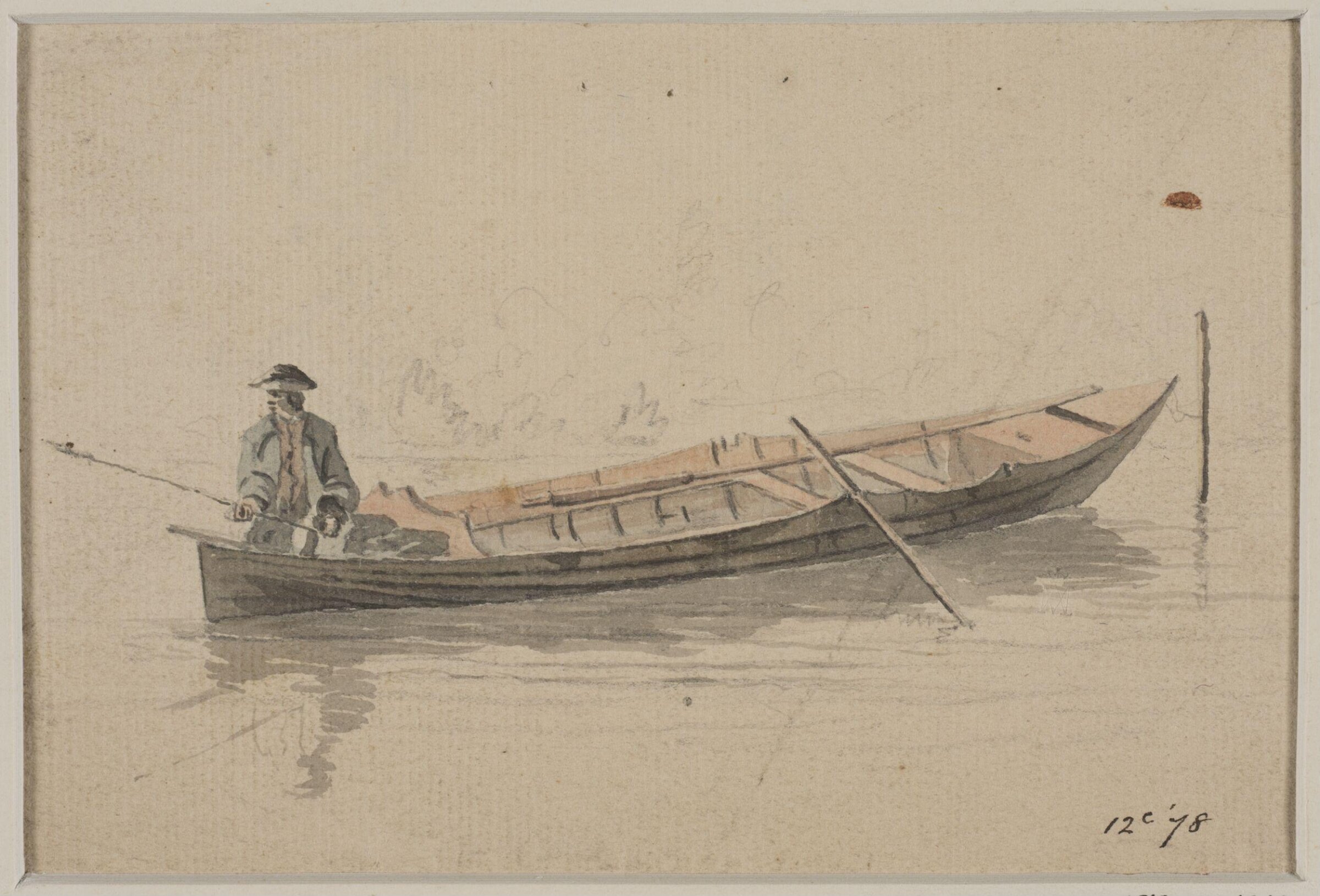 Watercolour, William Marlow, late 18th century