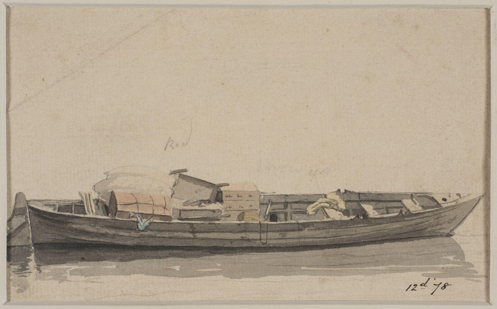 Watercolour, William Marlow, late 18th century