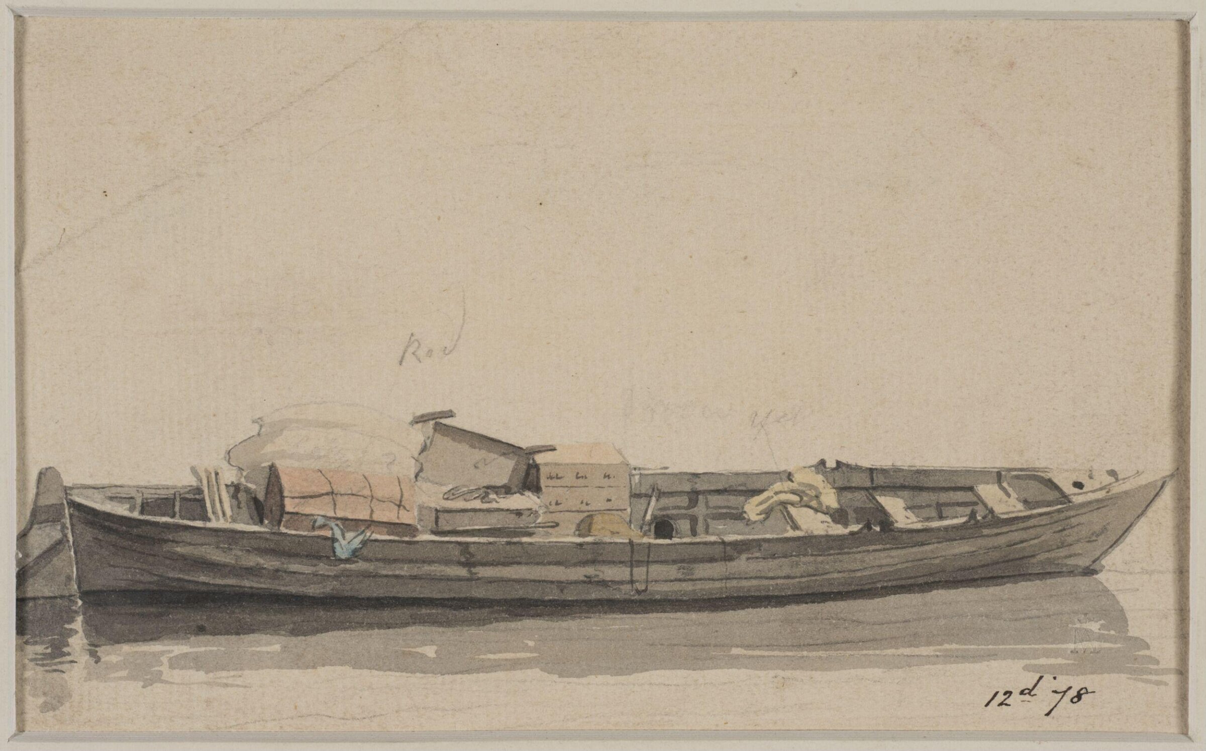 Watercolour, William Marlow, late 18th century