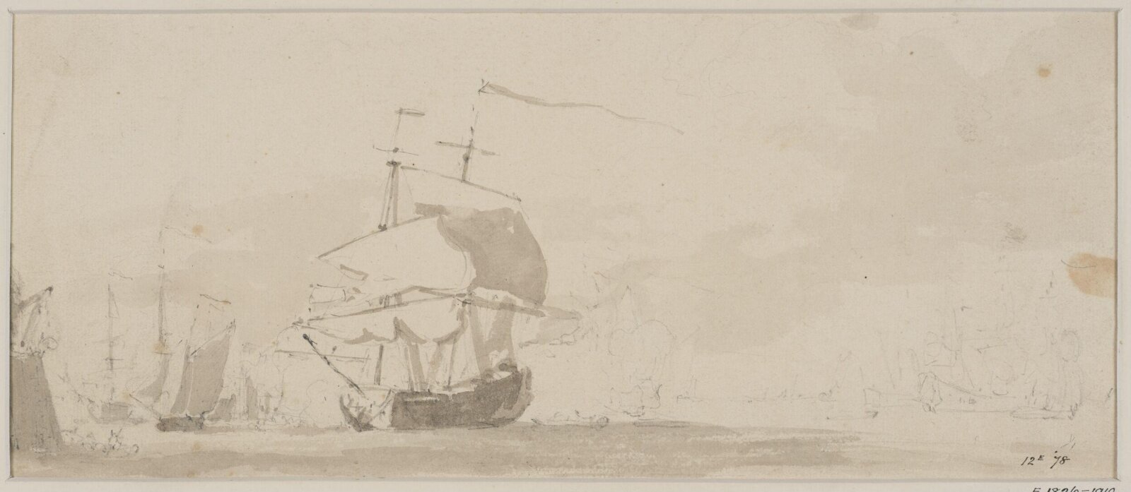 Watercolour, William Marlow, late 18th century