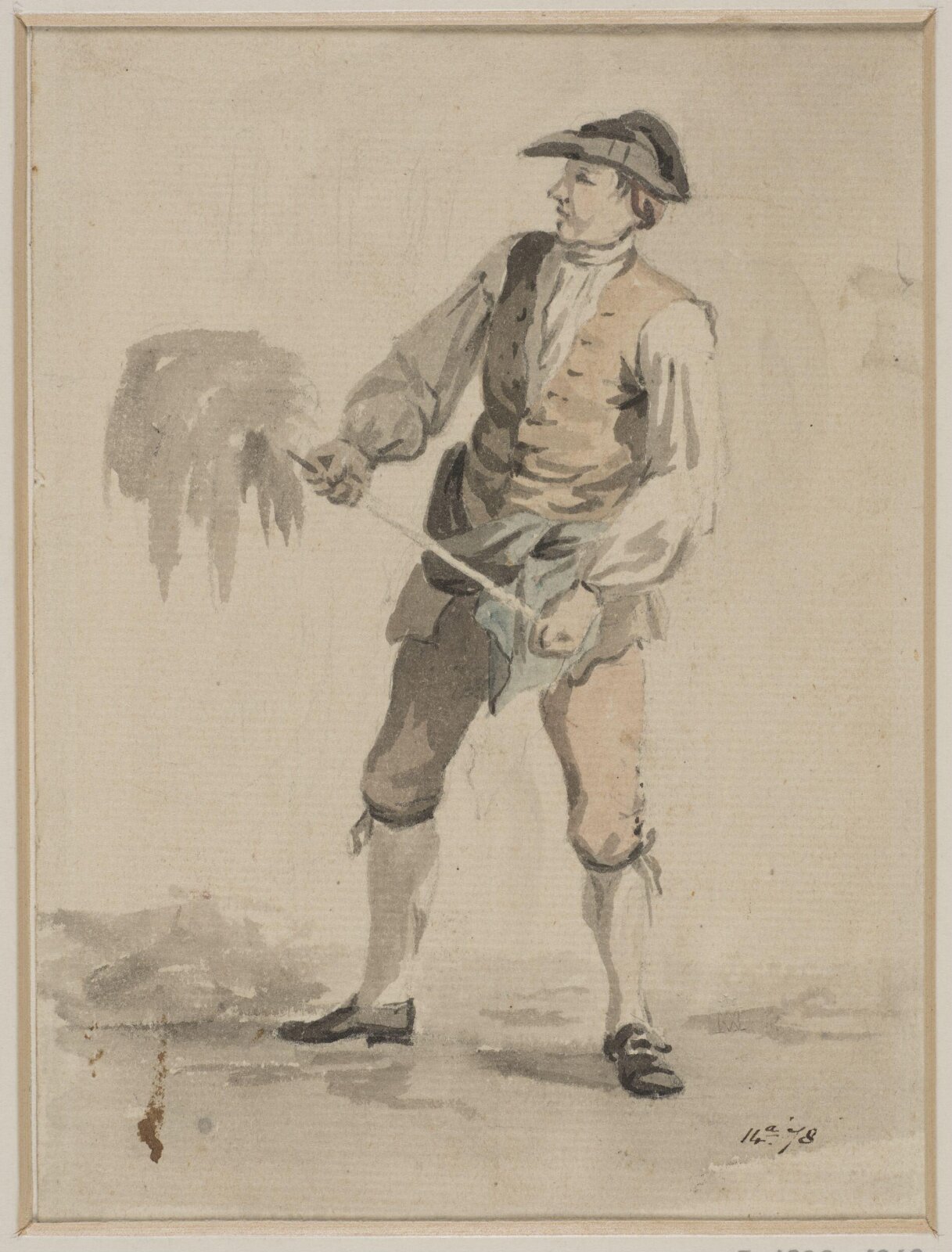Watercolour, William Marlow, late 18th century