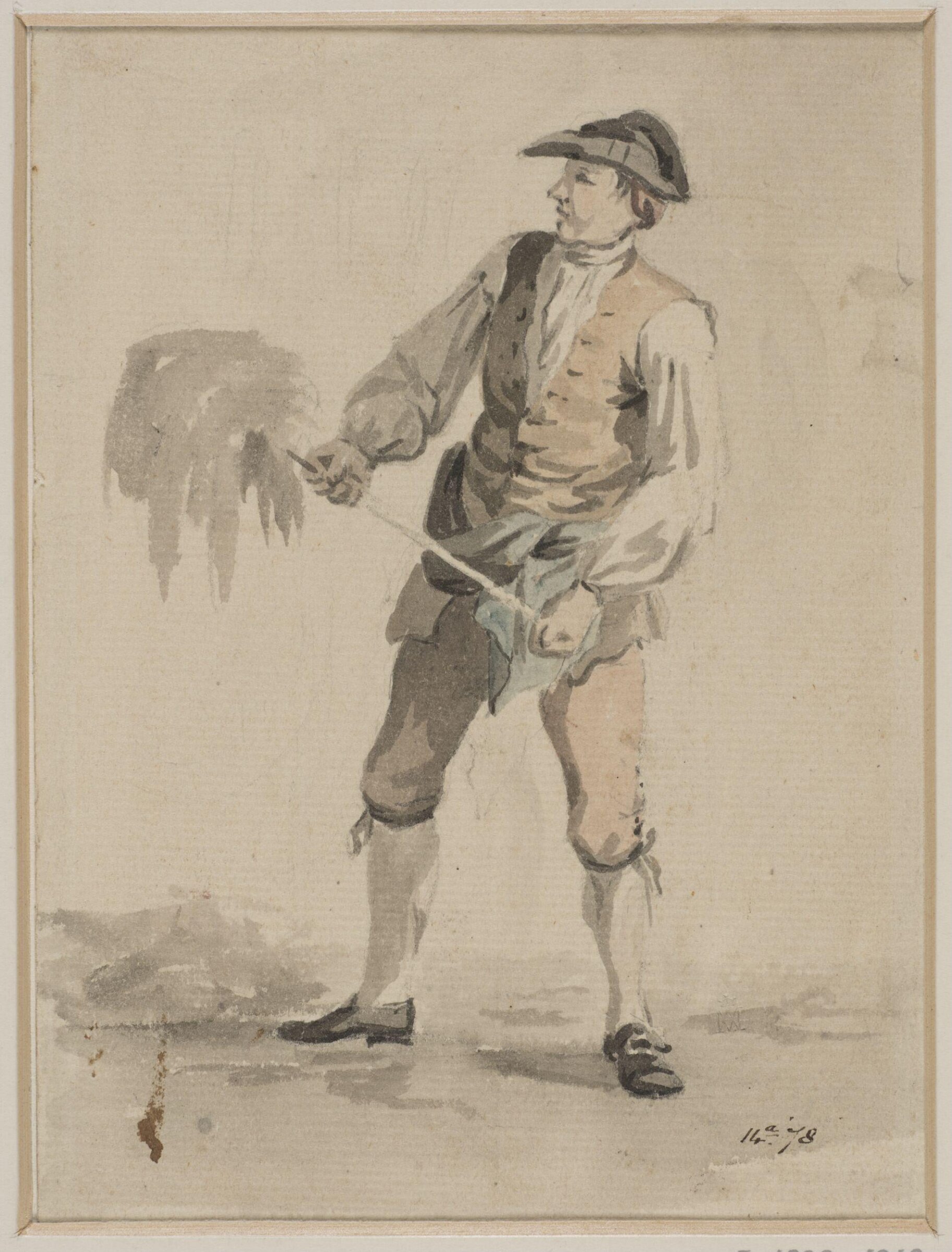 Watercolour, William Marlow, late 18th century
