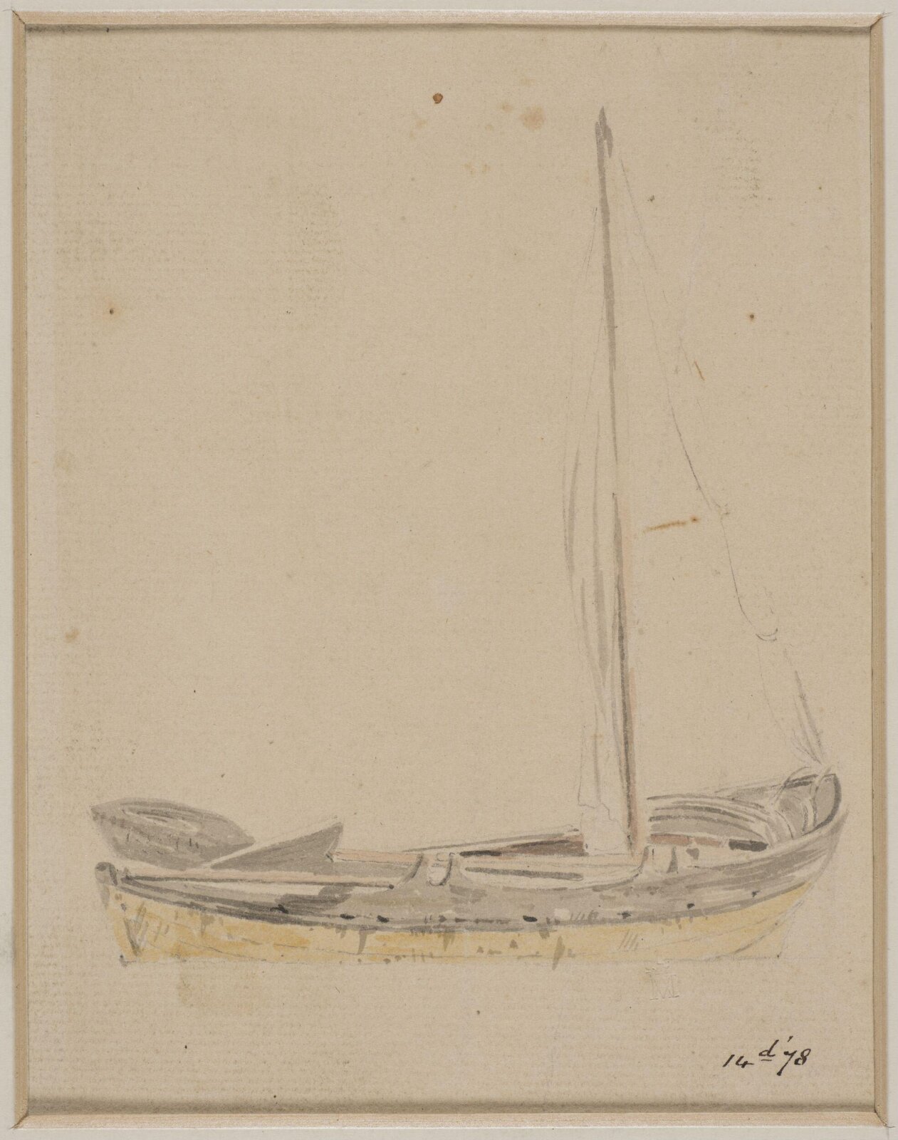 Watercolour, William Marlow, late 18th century