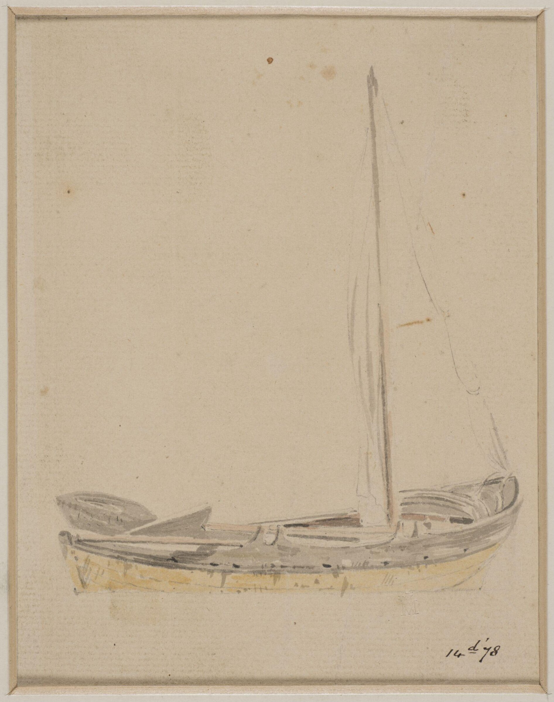 Watercolour, William Marlow, late 18th century