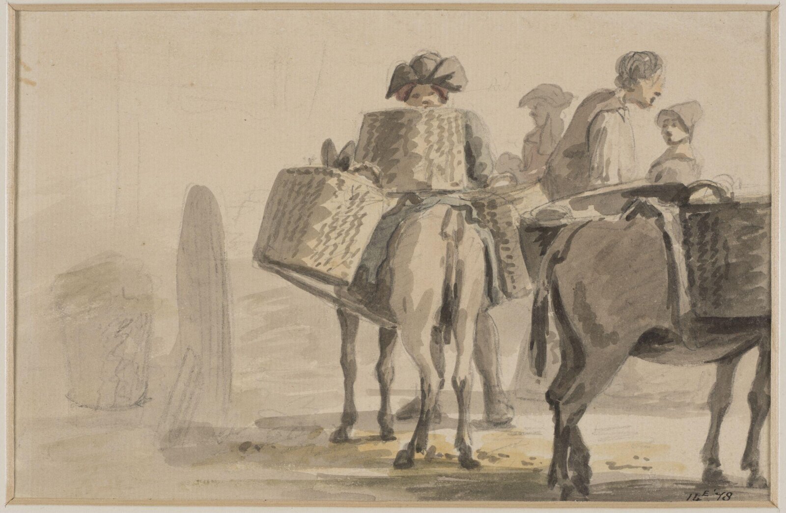 Watercolour, William Marlow, late 18th century