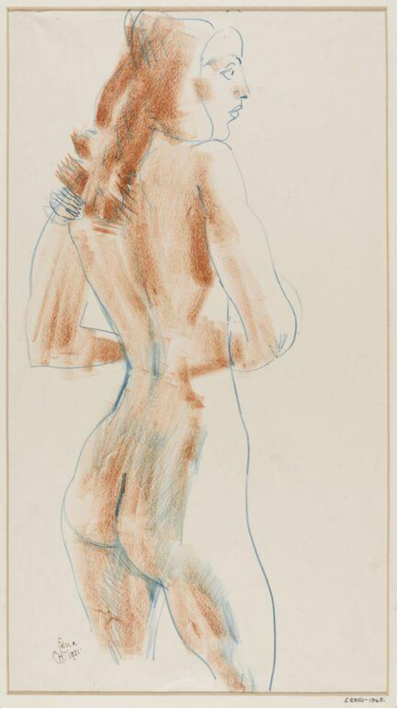 Female nude, Edna Clarke Hall, 1931
