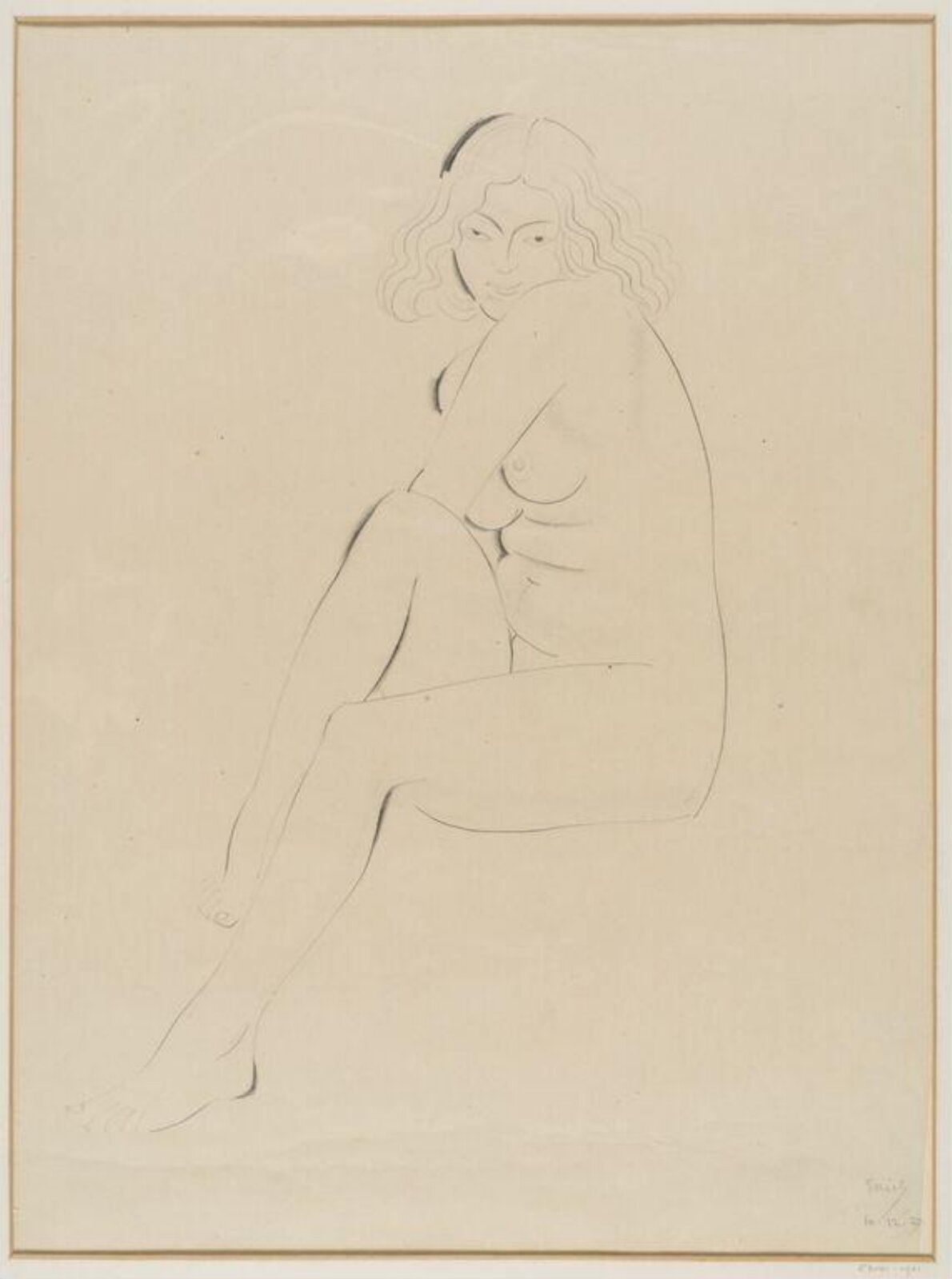 Drawing, Eric Gill, 10.12.1927
