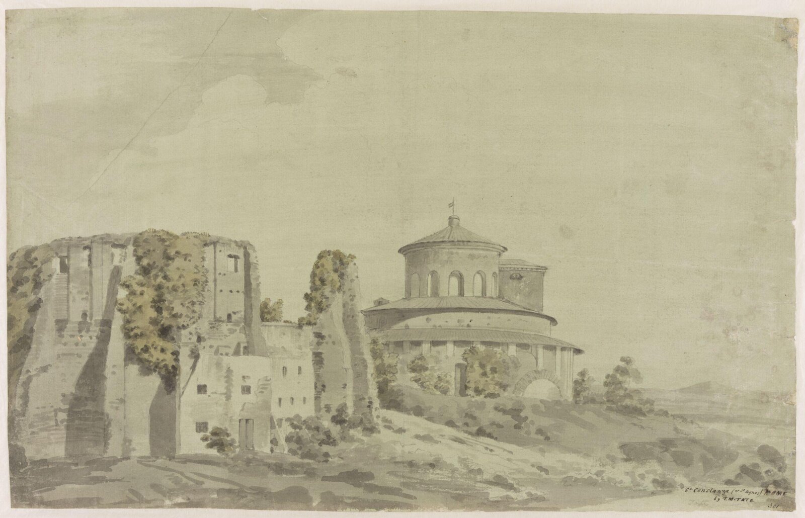 Santa Constanza, Rome, Thomas Moss Tate, конец XVIII века