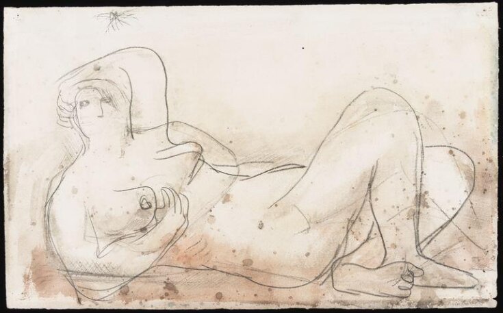 Study of reclining nude top image
