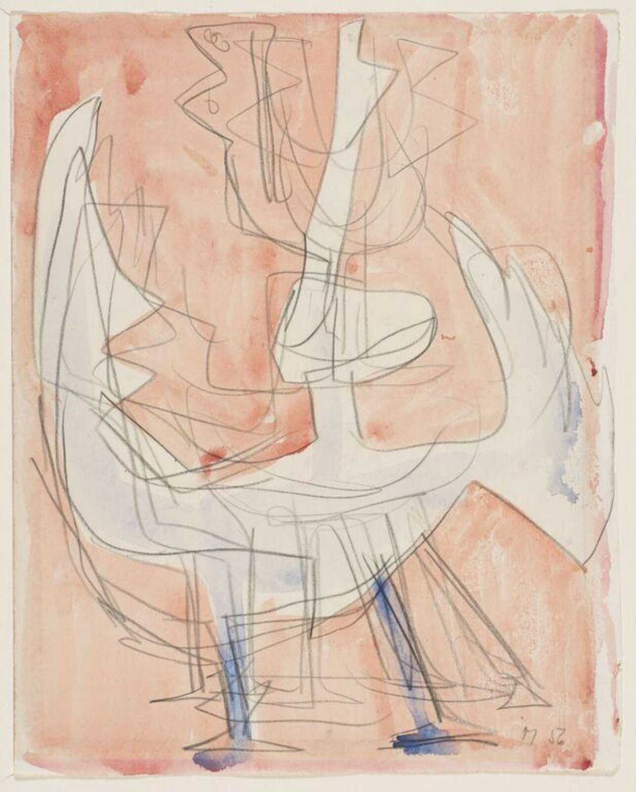 Drawing, Bernard Meadows