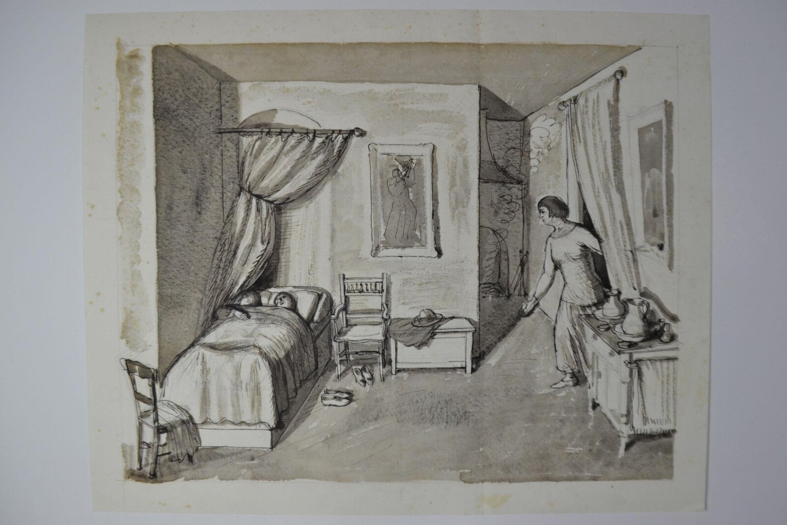 Drawing, Charles Mahoney, 1940s-1950s