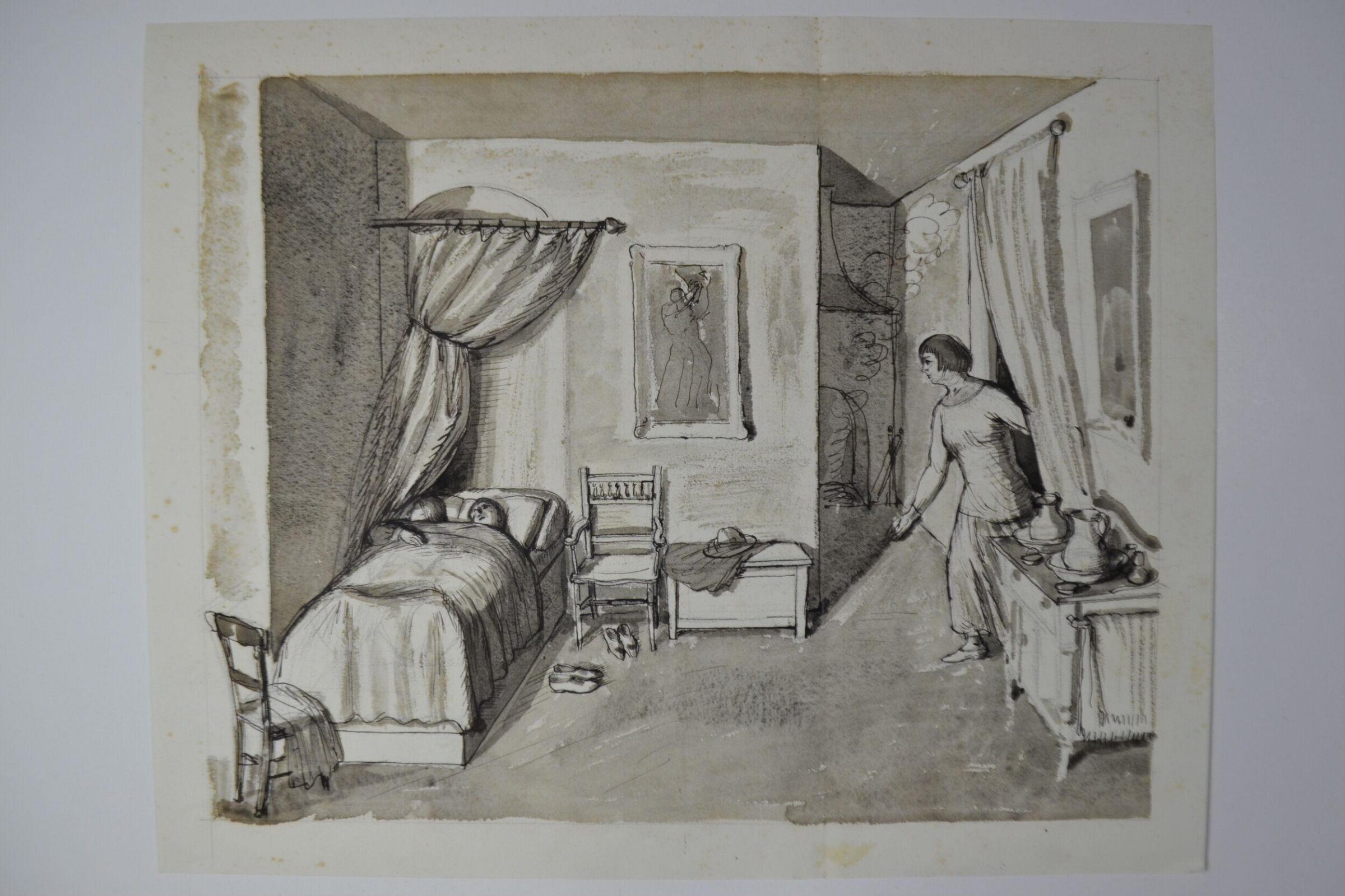 Drawing, Charles Mahoney, 1940s-1950s