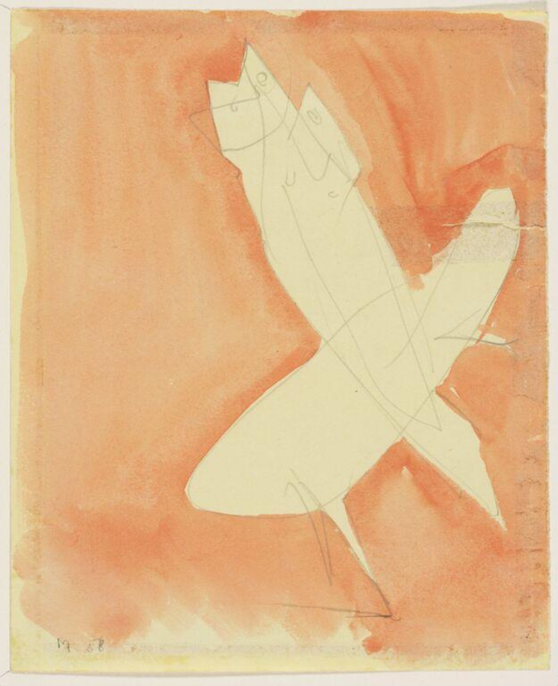 Drawing, Bernard Meadows, 1958