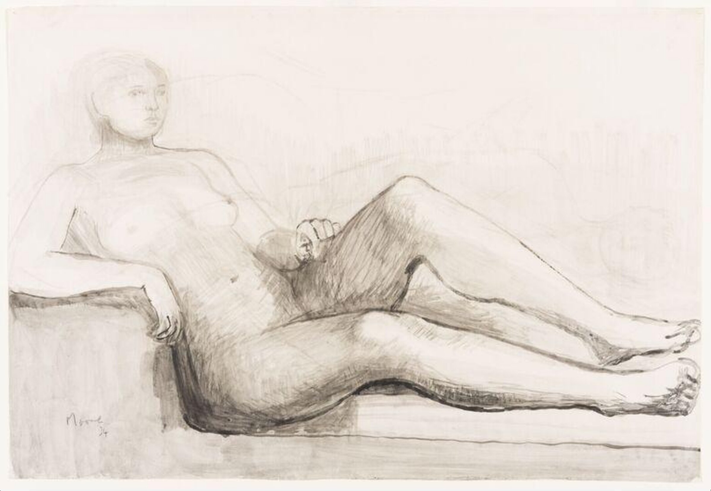 Reclining Woman, Henry Spencer Moore, 1934