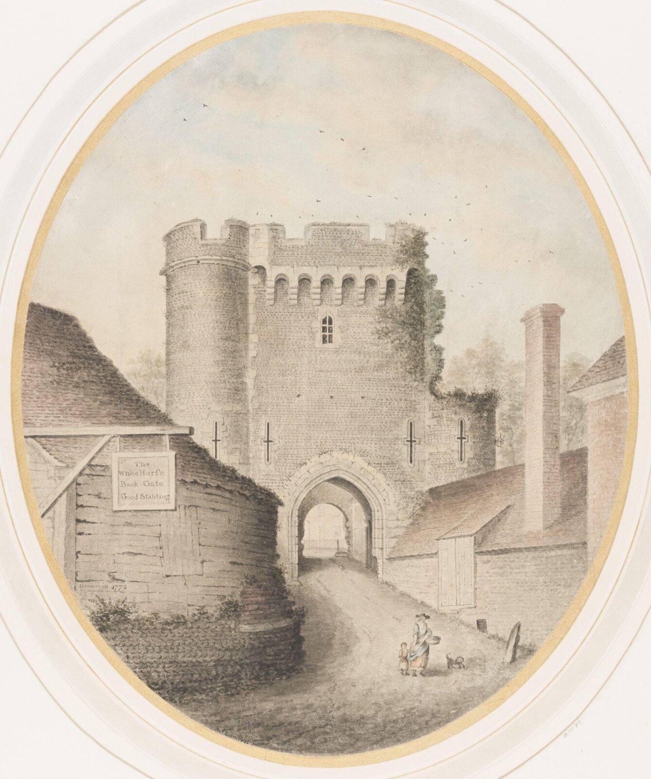 Lewes Castle Gate, James Lambert Junior, 1782