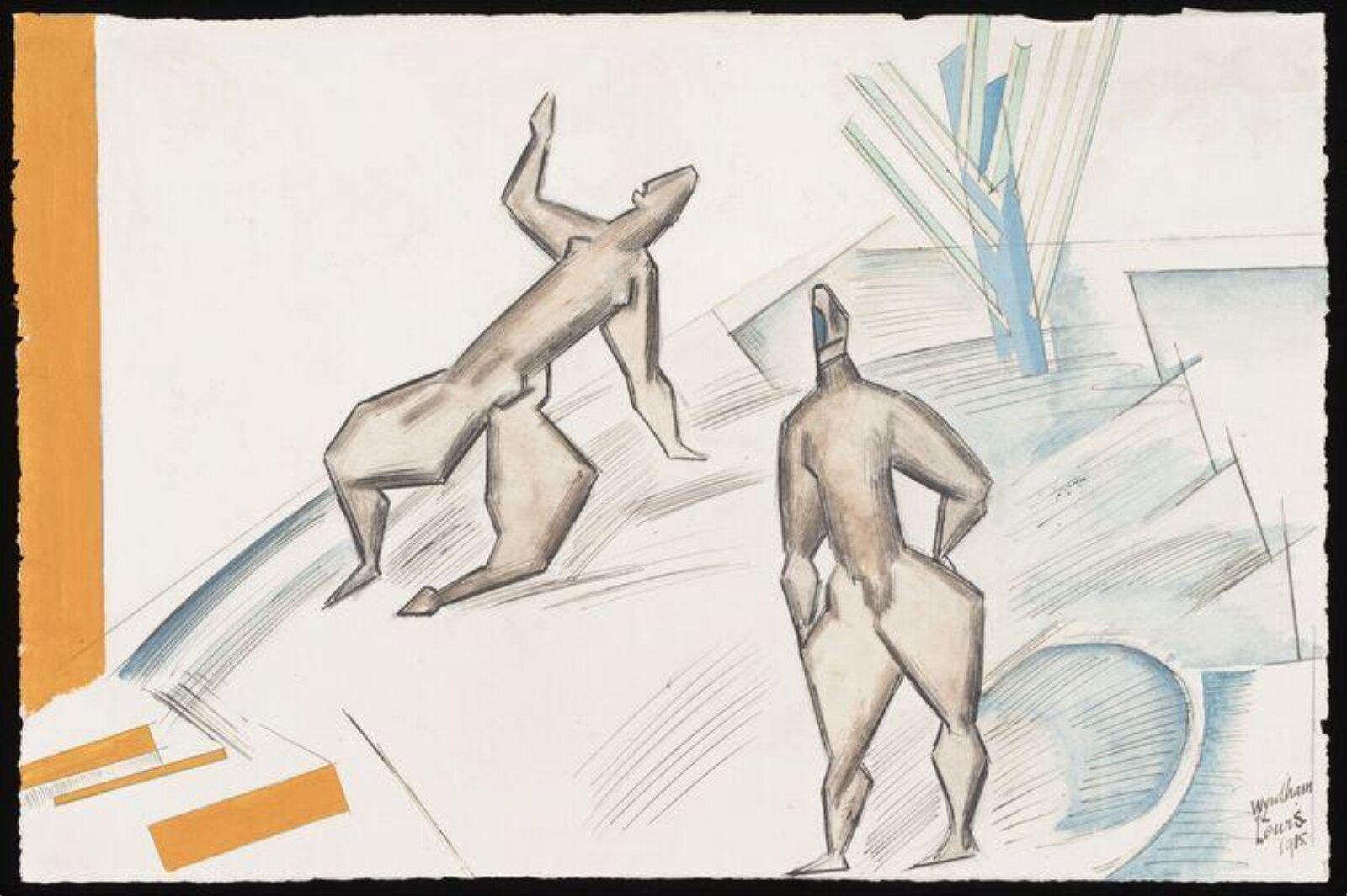 Early Morning, Wyndham Lewis, 1915