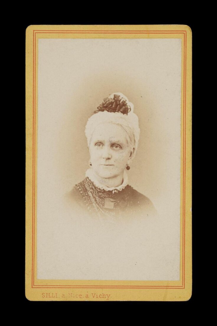 Portrait of a woman adorned with Jewellery and a head piece image