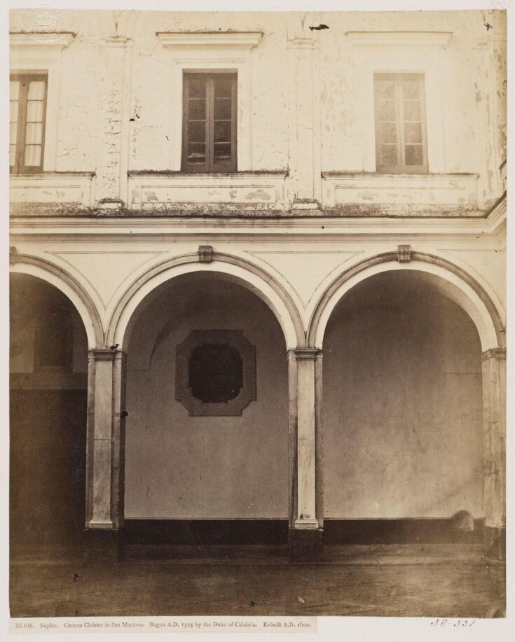 XLVII. Naples. Certosa Cloister in San Martino. Begun A.D. 1325 by the Duke of Calabria. Rebuilt A.D. 1600. top image