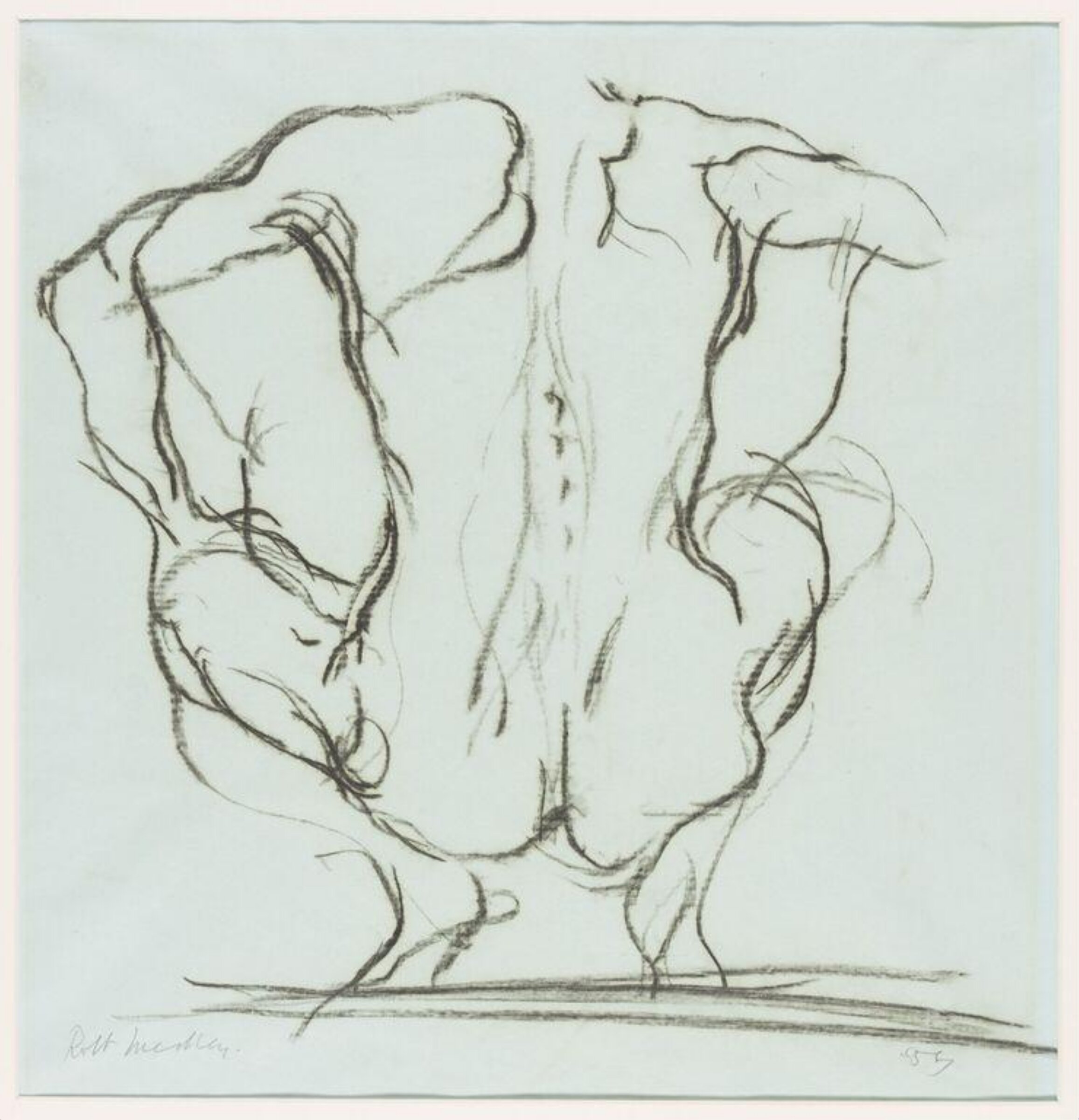 Study of a male nude, Robert Medley, 1957