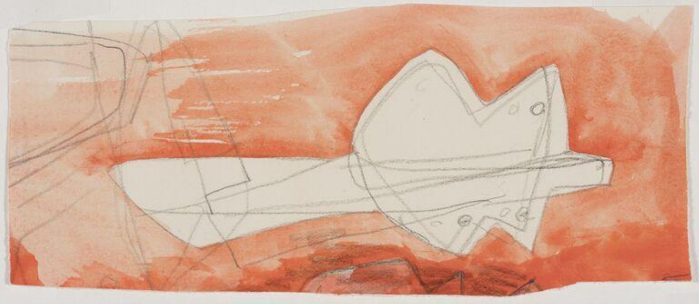 Drawing, Bernard Meadows, 1958