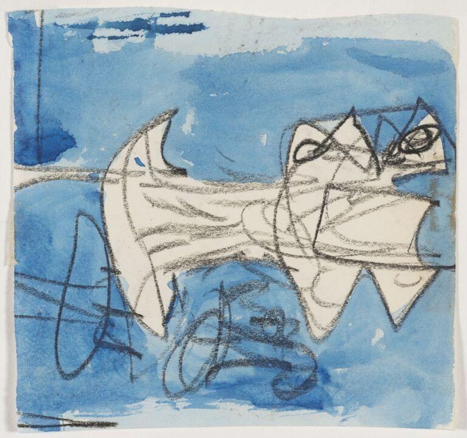 Drawing, Bernard Meadows, 1958
