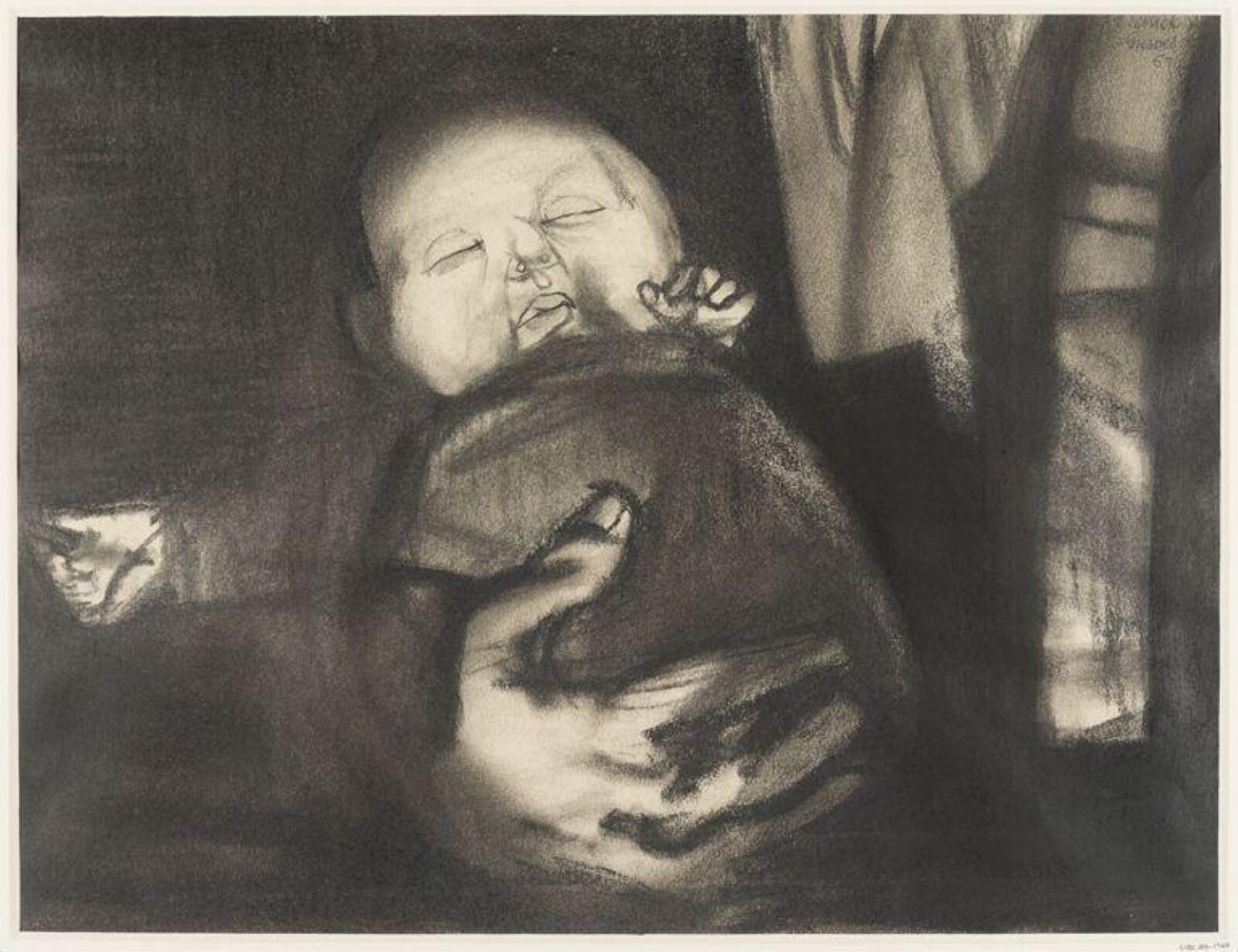 Sleeping Baby, Derrick Greaves, 1957