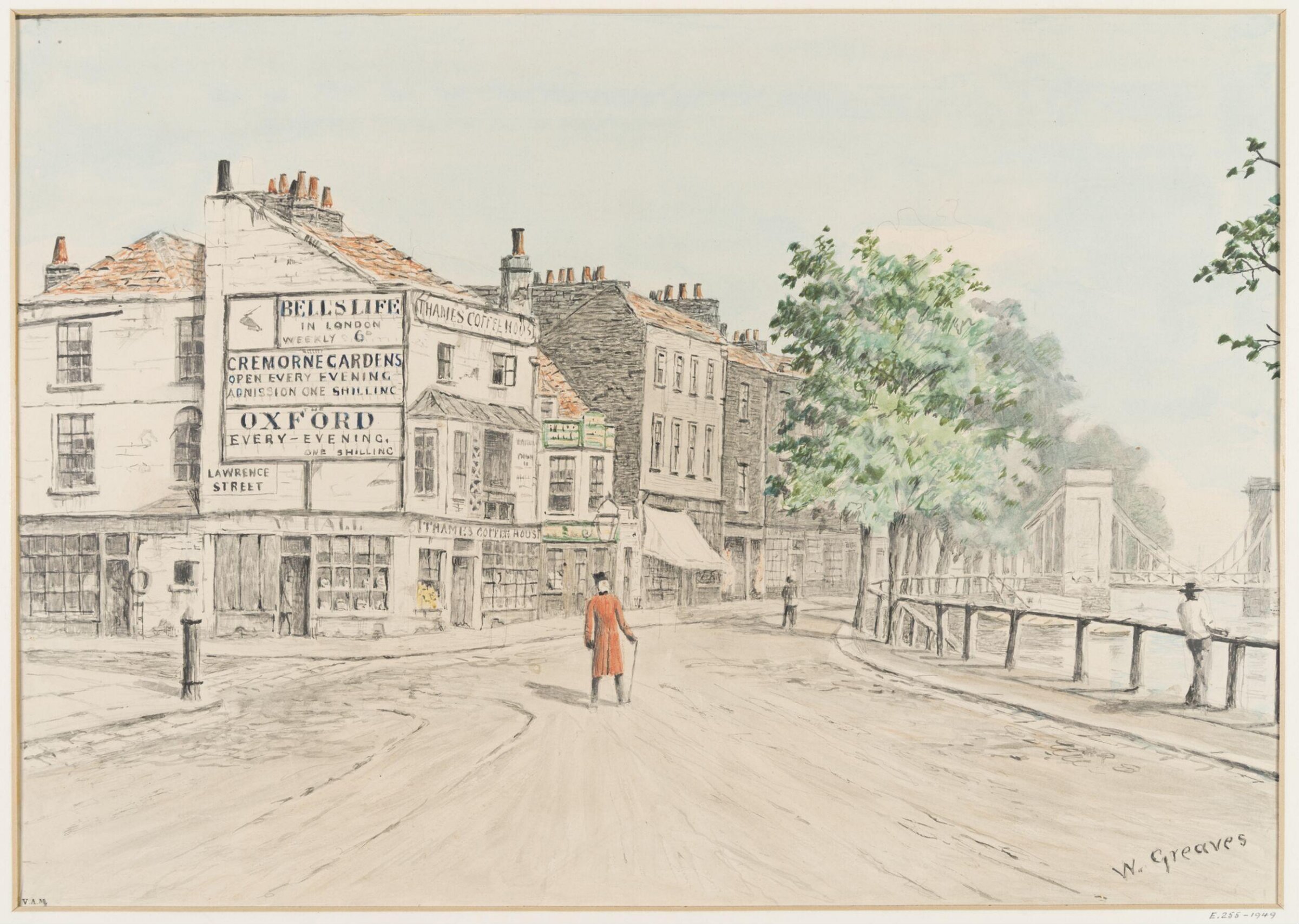 Cheyne Walk, Chelsea, Walter Greaves, c.1860