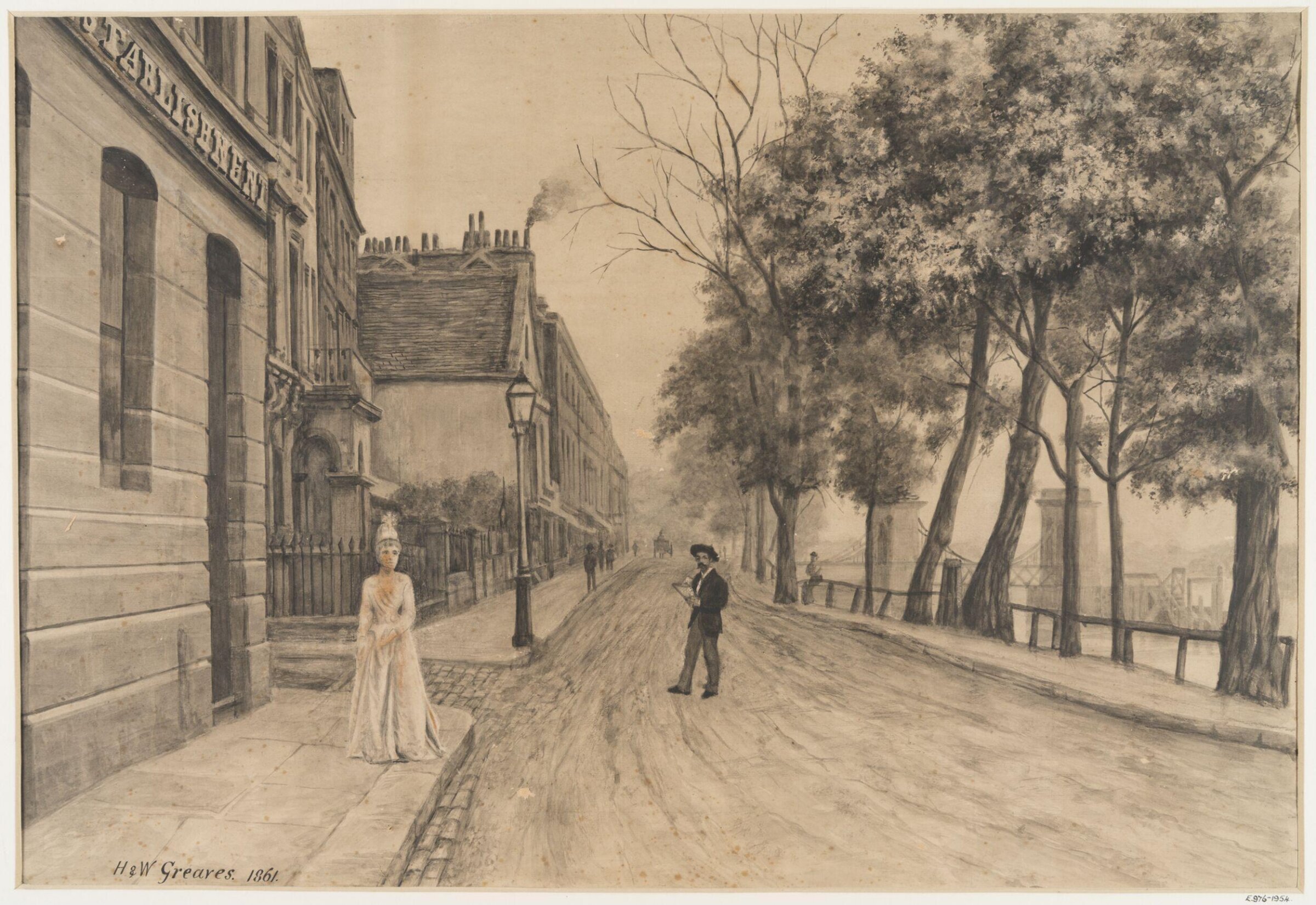 Drawing, Walter Greaves, ca. 1880