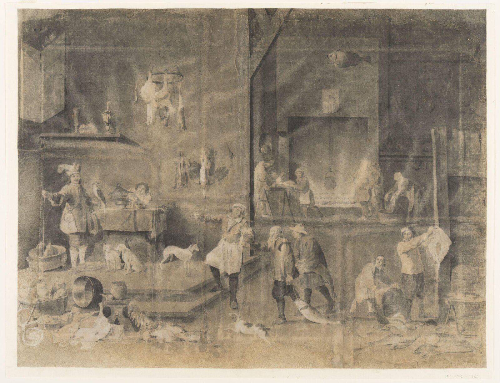 The Kitchen, copy after David Teniers the younger, late 18th century