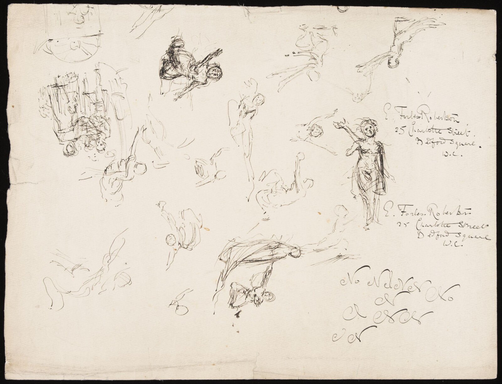 Drawing, Forbes-Robertson, 1884