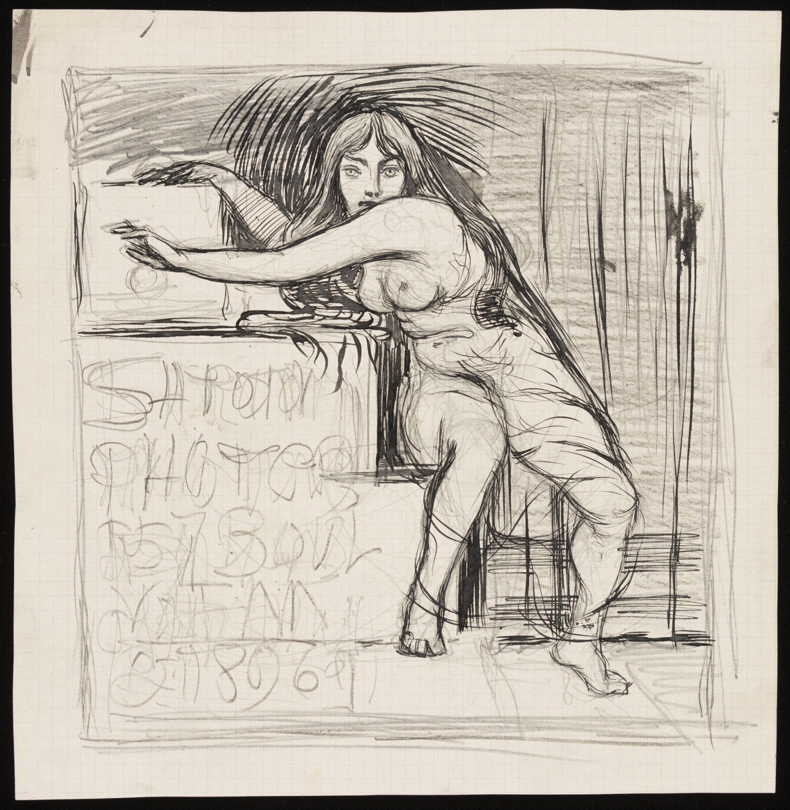 Drawing, Forbes-Robertson, 1896