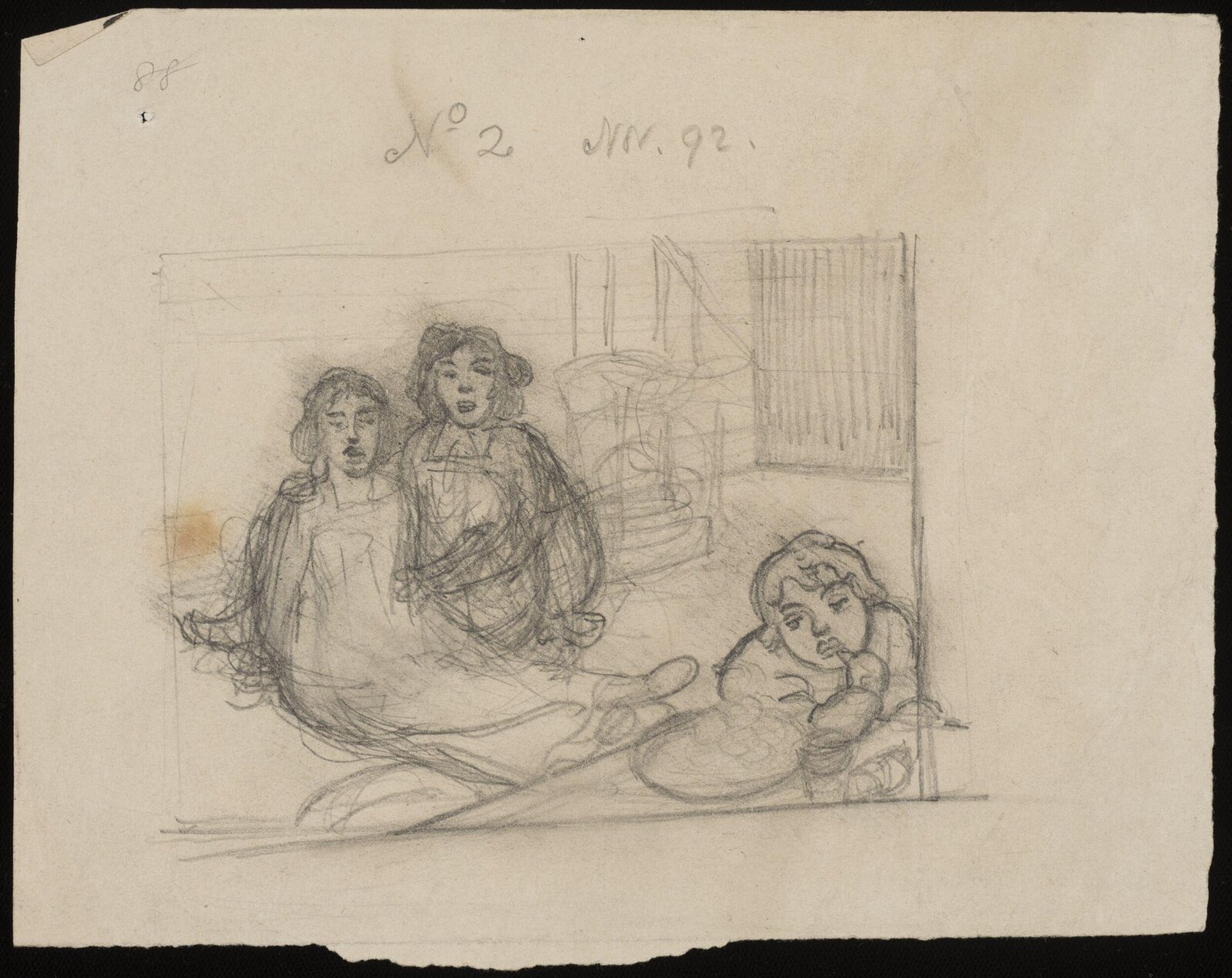 Drawing, Forbes-Robertson, 1892