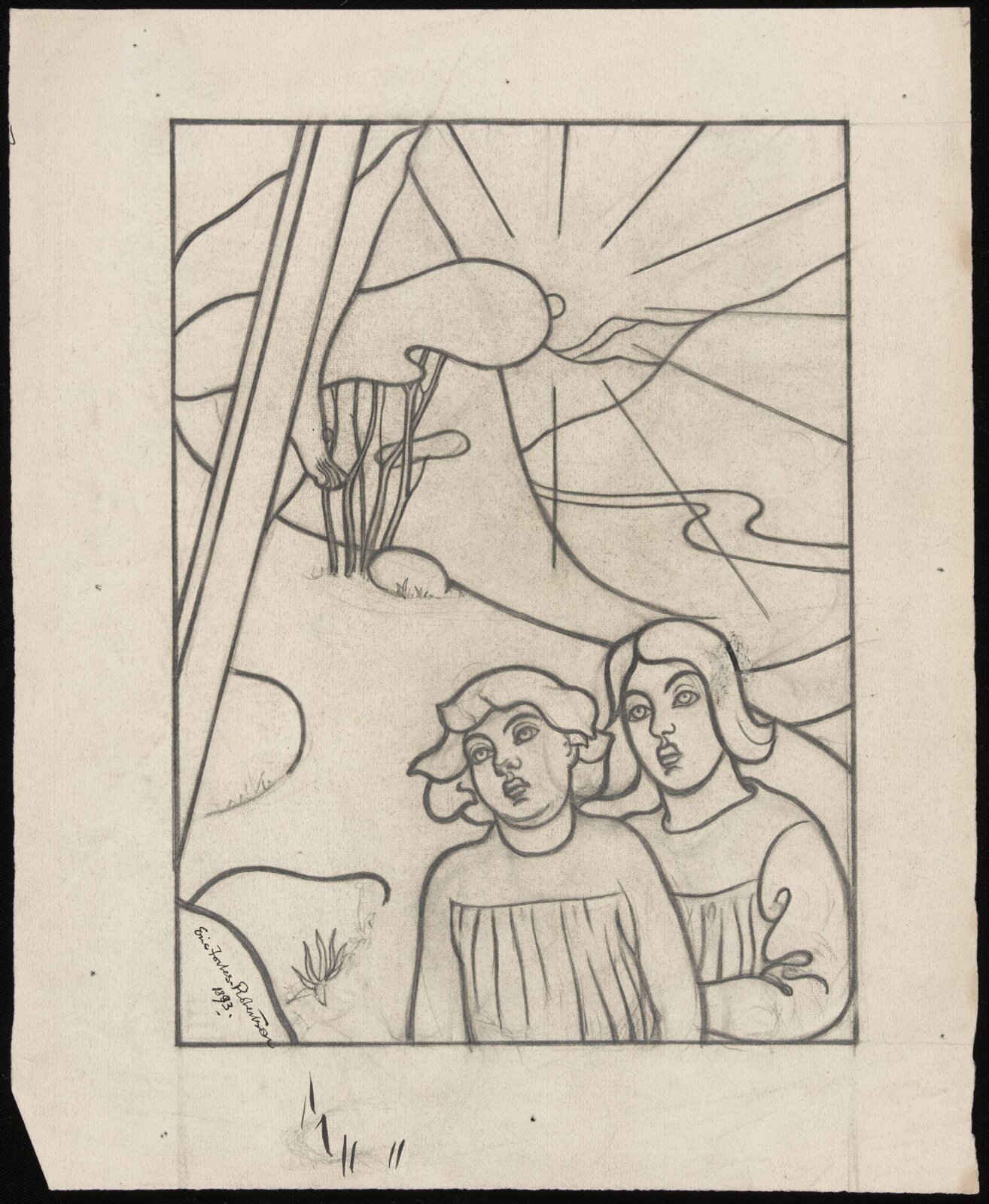 Drawing, Forbes-Robertson, 1893