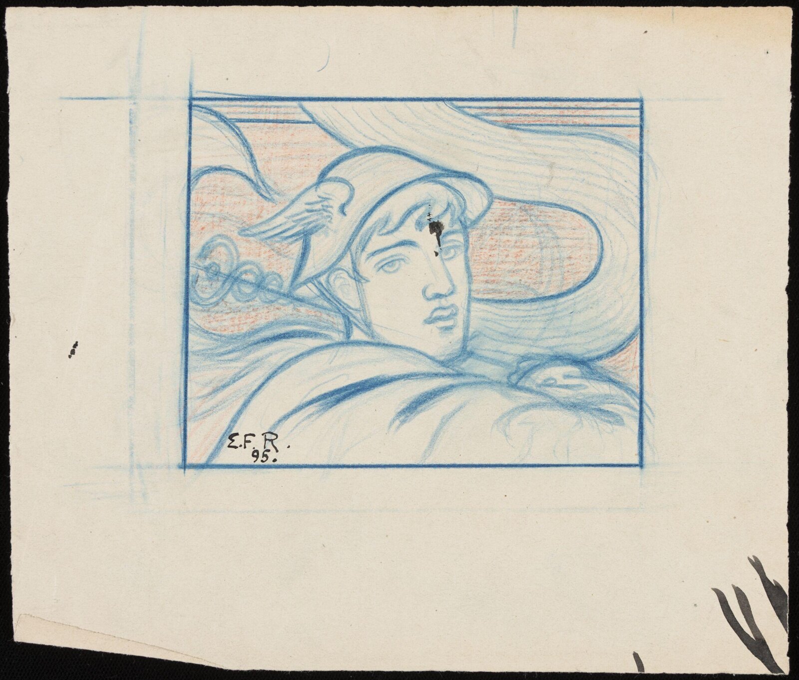 Drawing, Forbes-Robertson, 1895