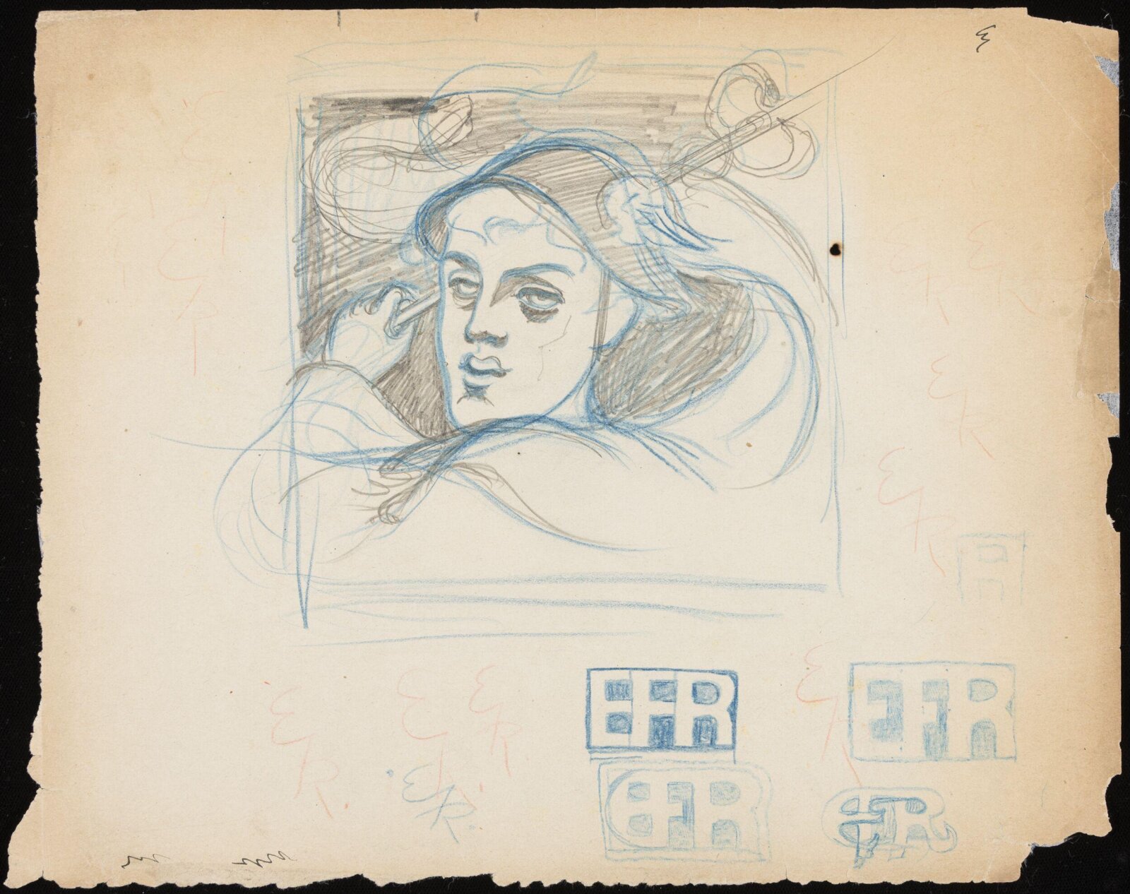 Drawing, Forbes-Robertson, 1895