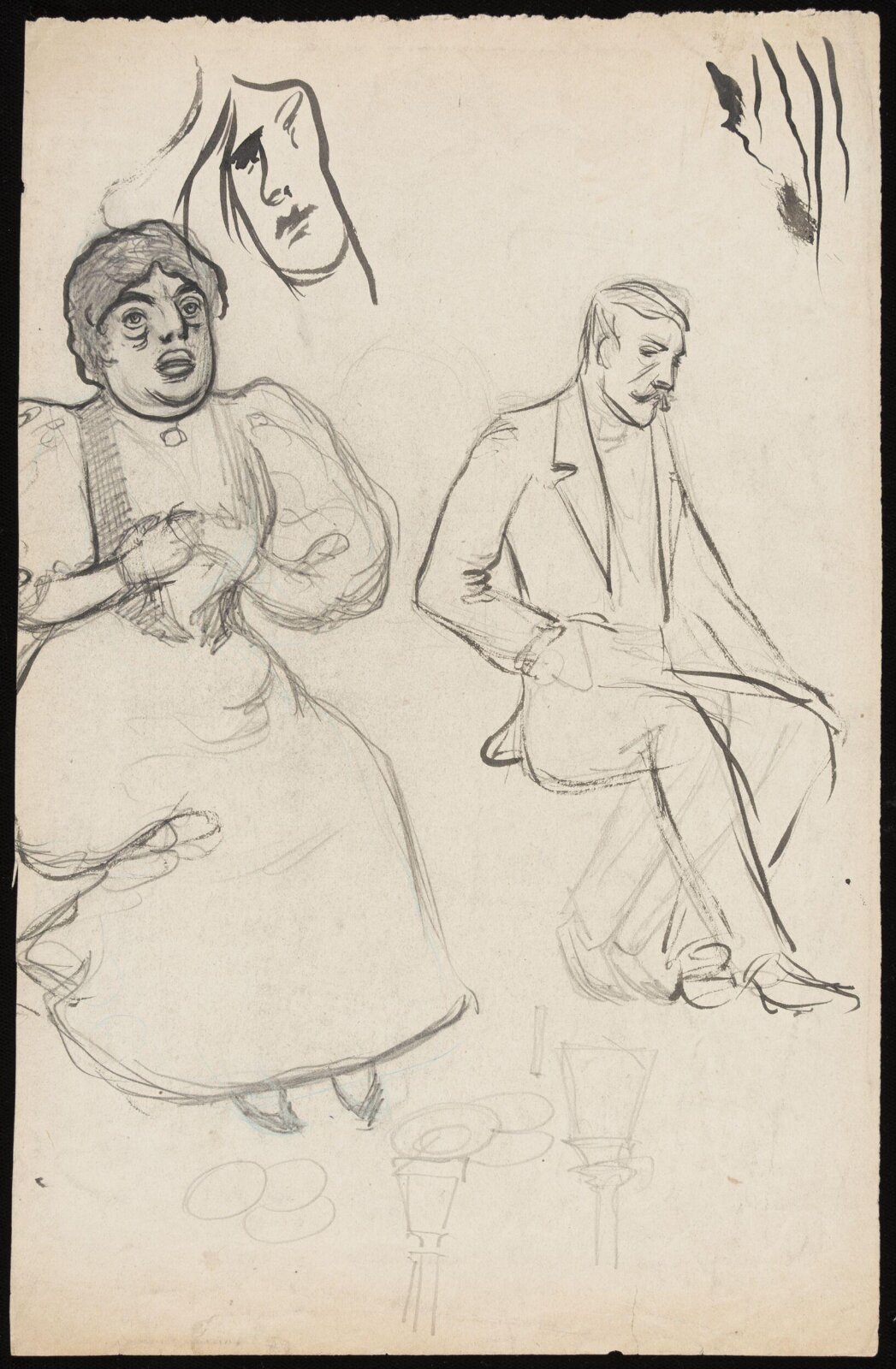 Drawing, Forbes-Robertson, ca. 1895