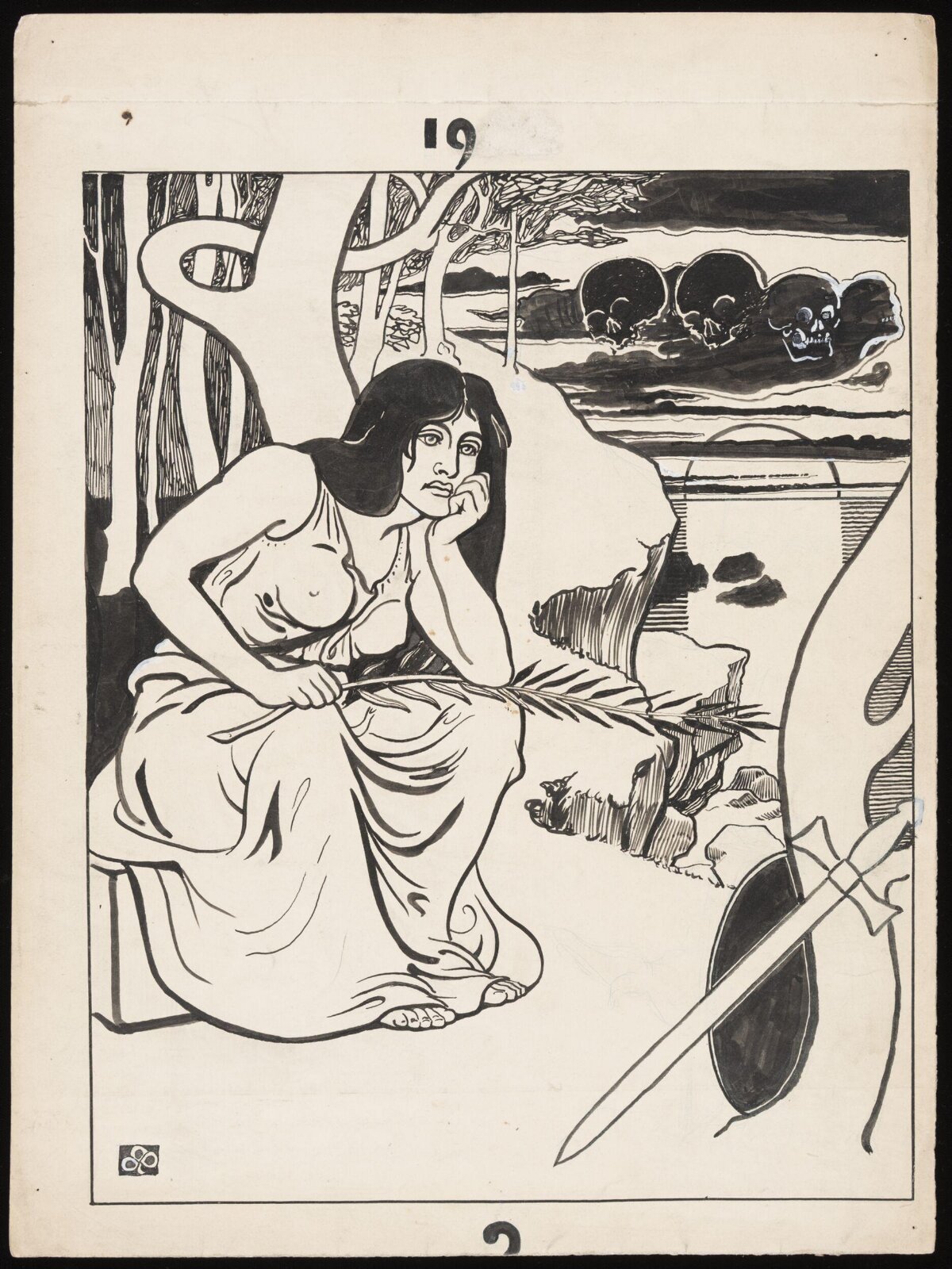Drawing, Forbes-Robertson, 1896