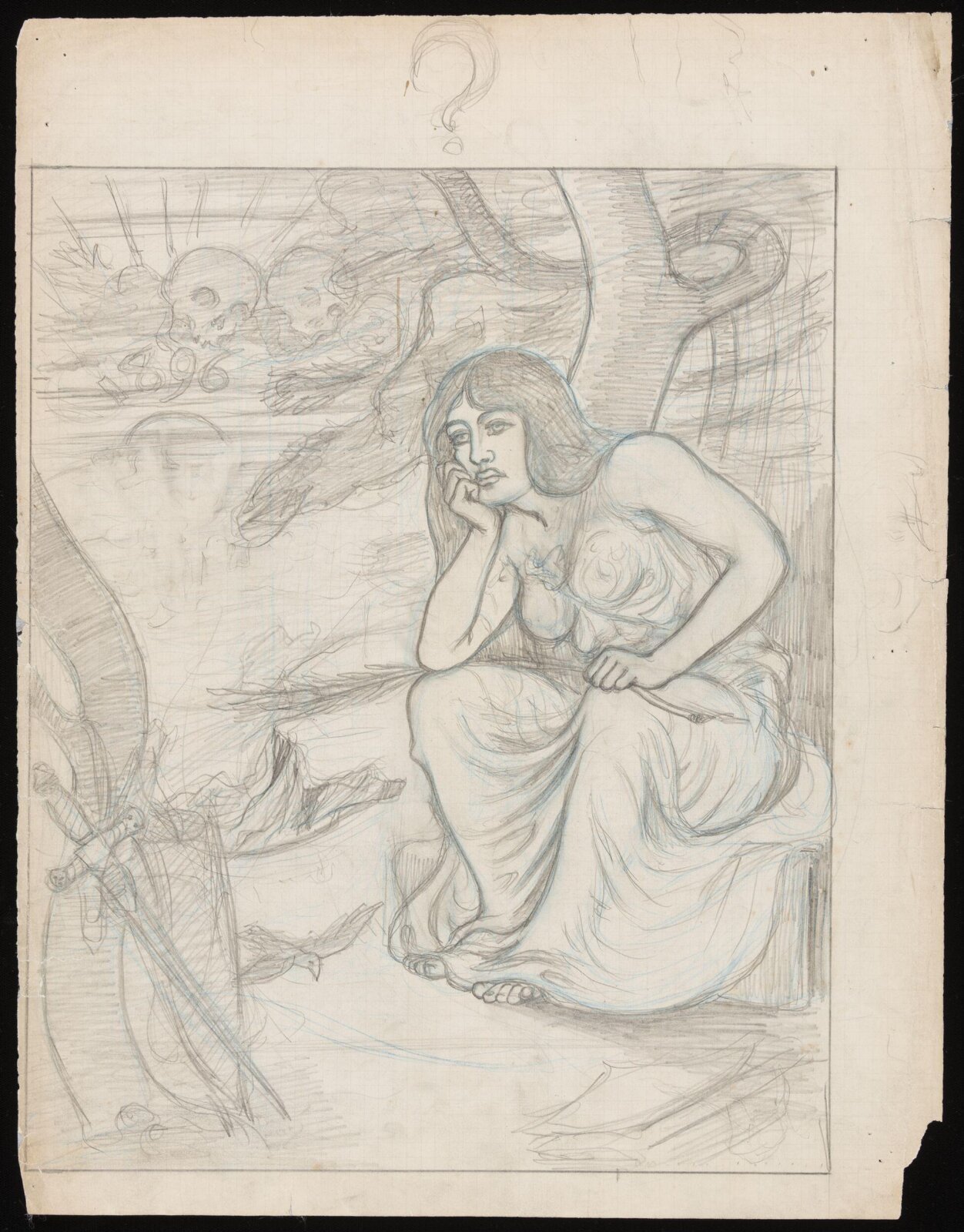 Drawing, Forbes-Robertson, 1896