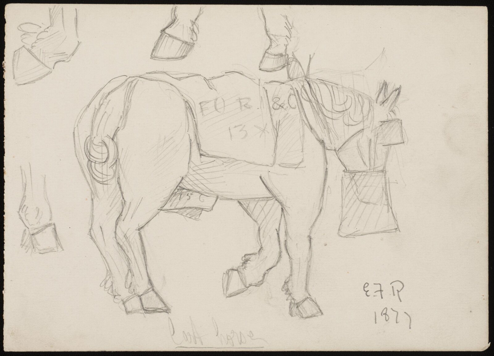 Drawing, Forbes-Robertson, 1877