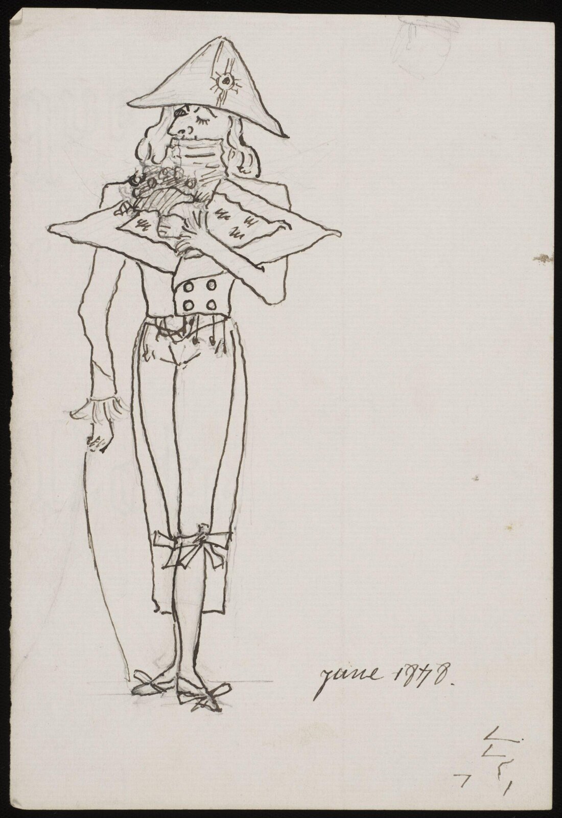 Drawing, Forbes-Robertson, 1878