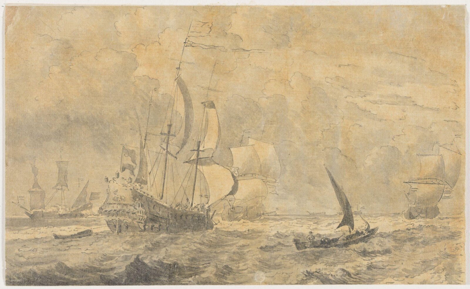 The Dutch Ship Eendracht before the Wind