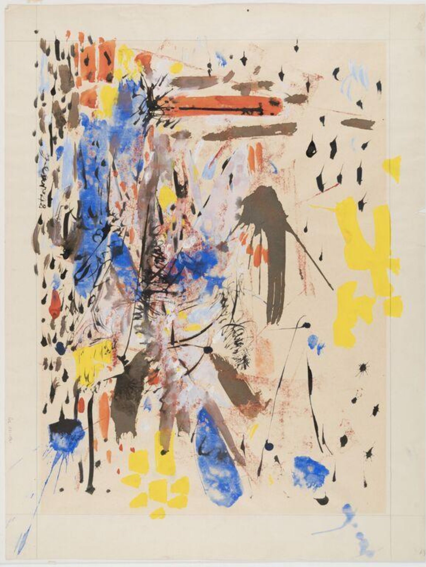 Abstract Composition, William Gear, 1948