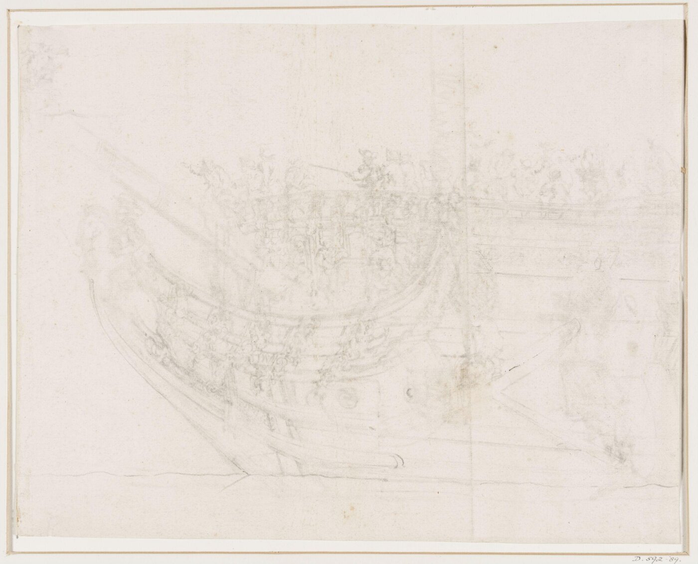 willem van de velde the elder, Bow of an English ship