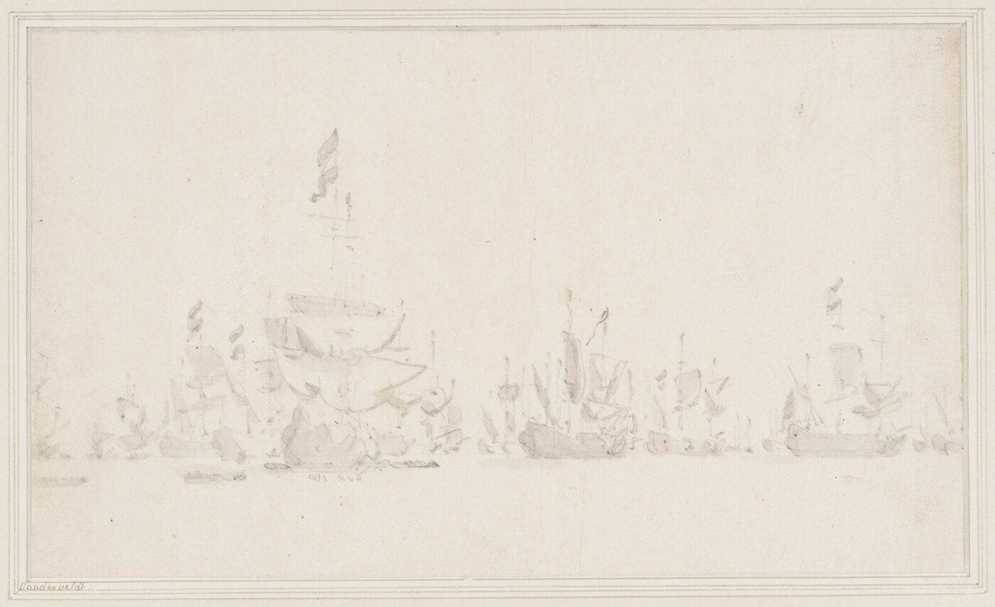 Willem van de Velde the elder, The Dutch fleet